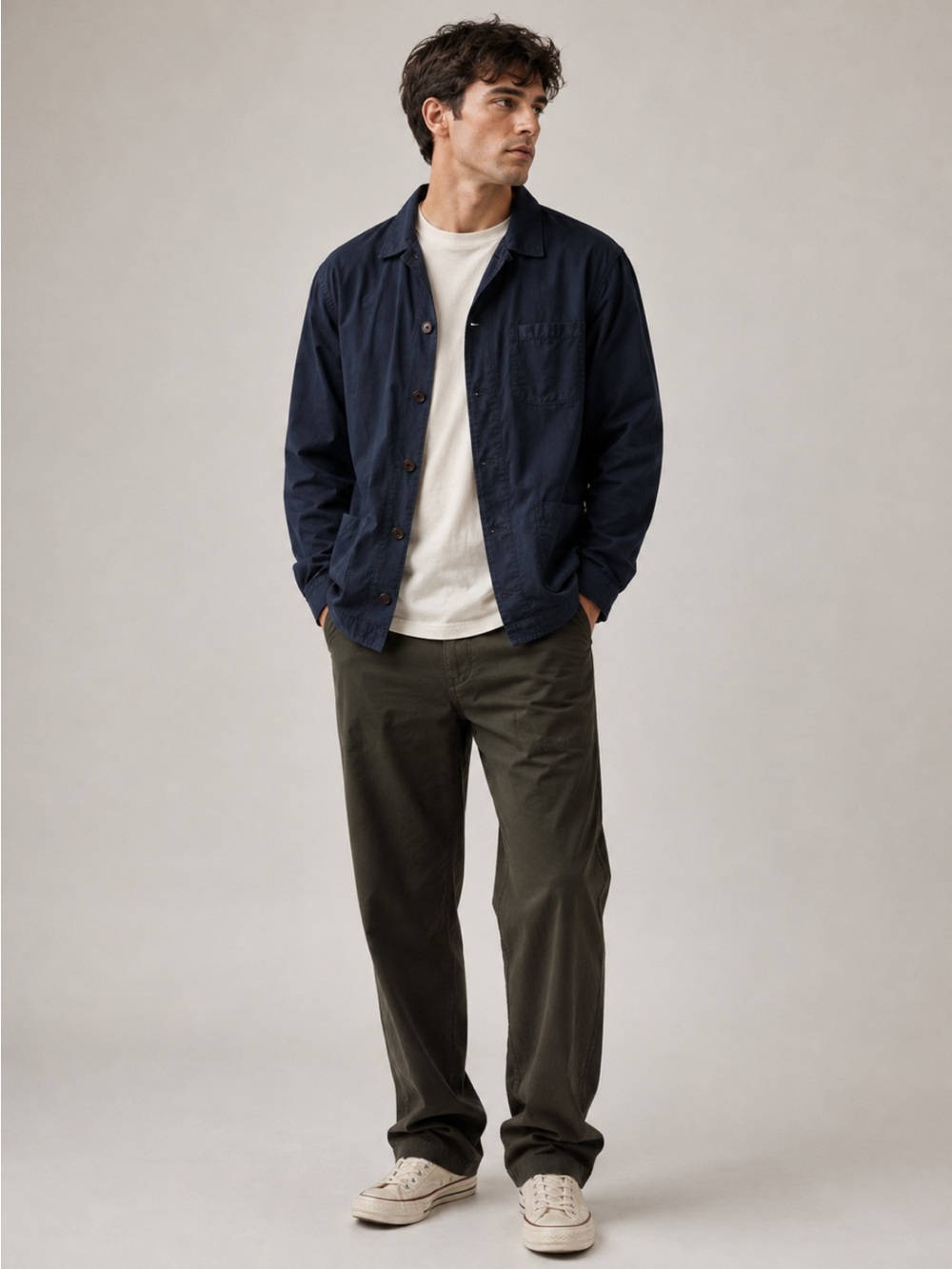 Universal Works - Men's Navy Shirt